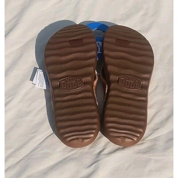 Hey Dude Mens Myers Flip Classic Brown Brown Size 9 NEW - Picture 5 of 5